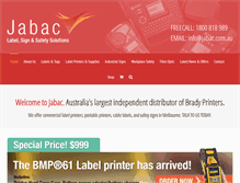 Tablet Screenshot of jabac.com